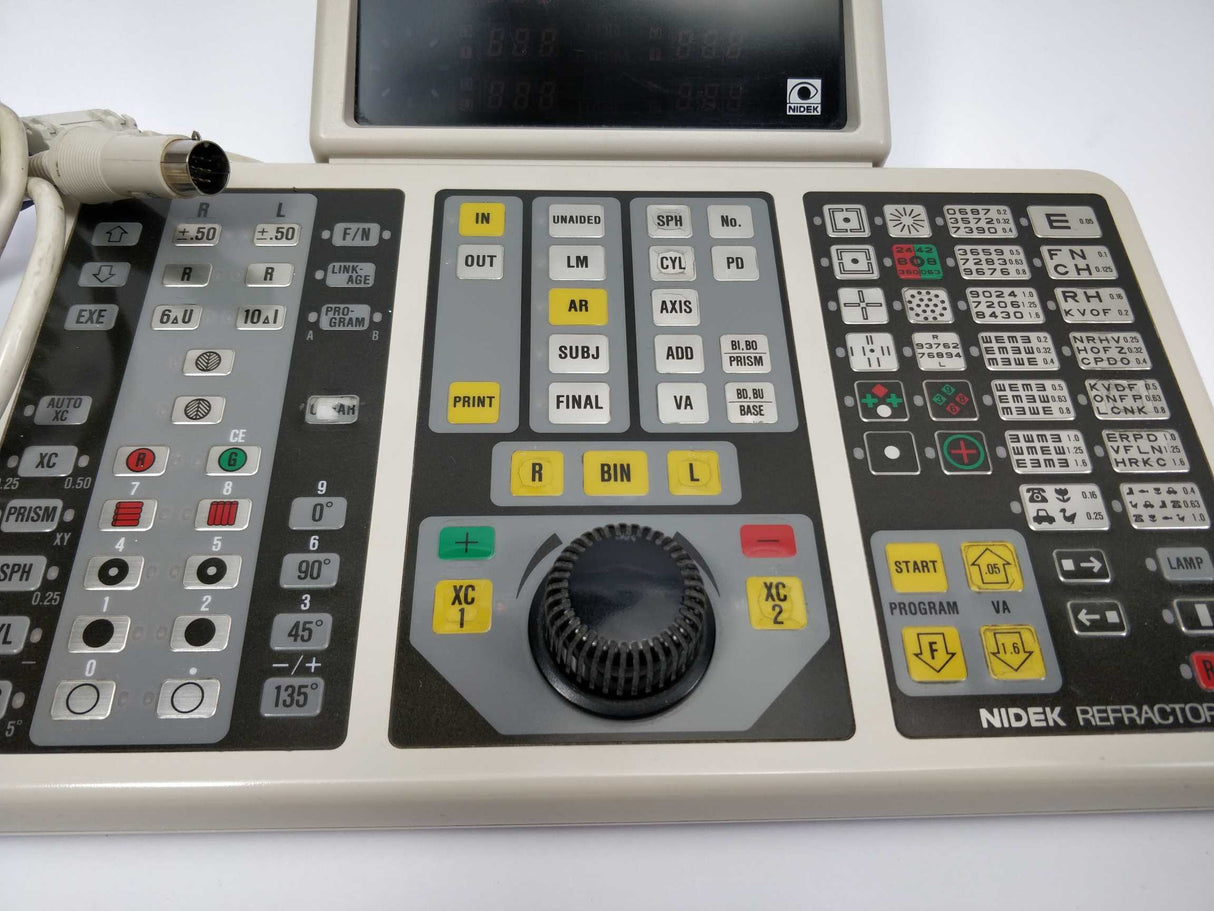 Nidek RT-1200 S Refractor Control Panel - Ophthalmic Equipment