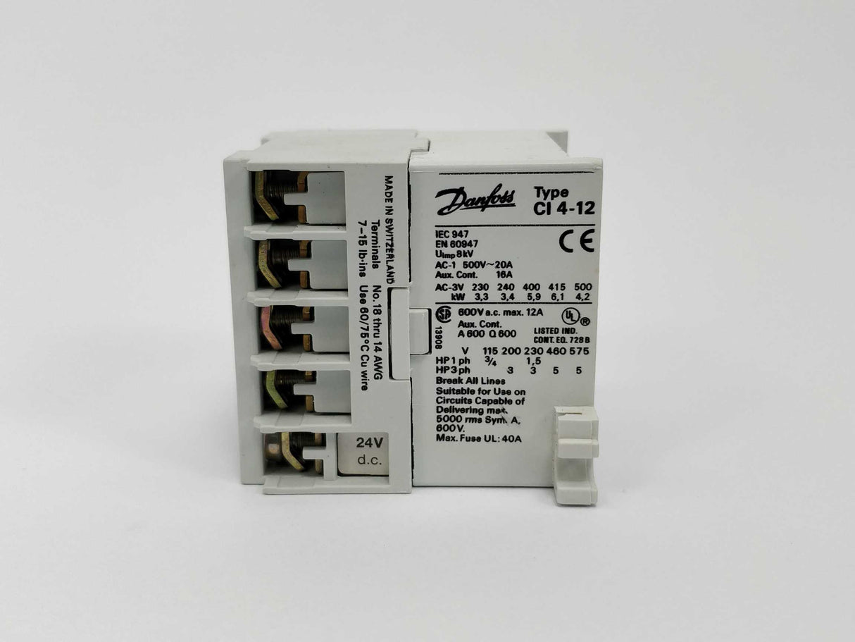 Danfoss 037H3459 CI4-12-10 contactor 24Vdc