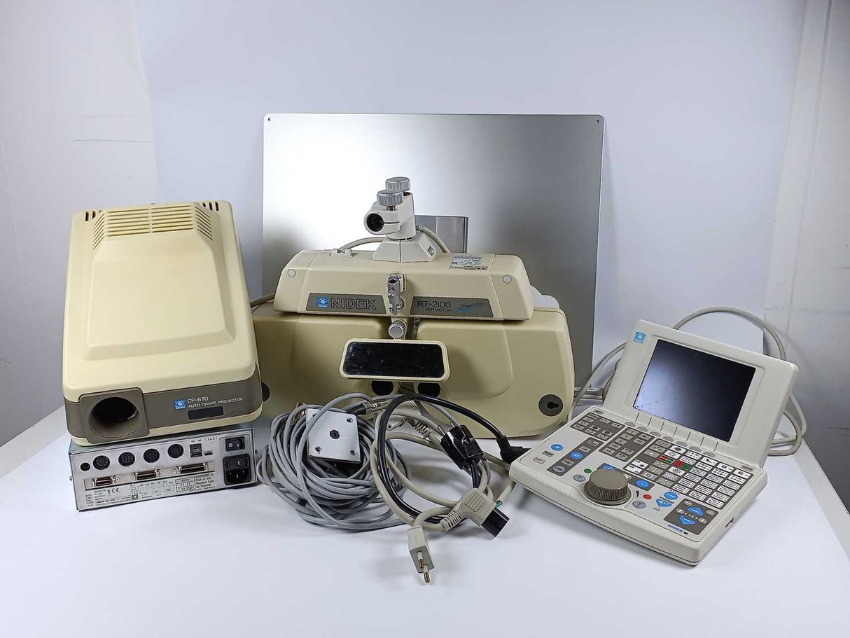 Nidek RT-2100 Refractor w/ Controller; CP-770; Power supply; Printer