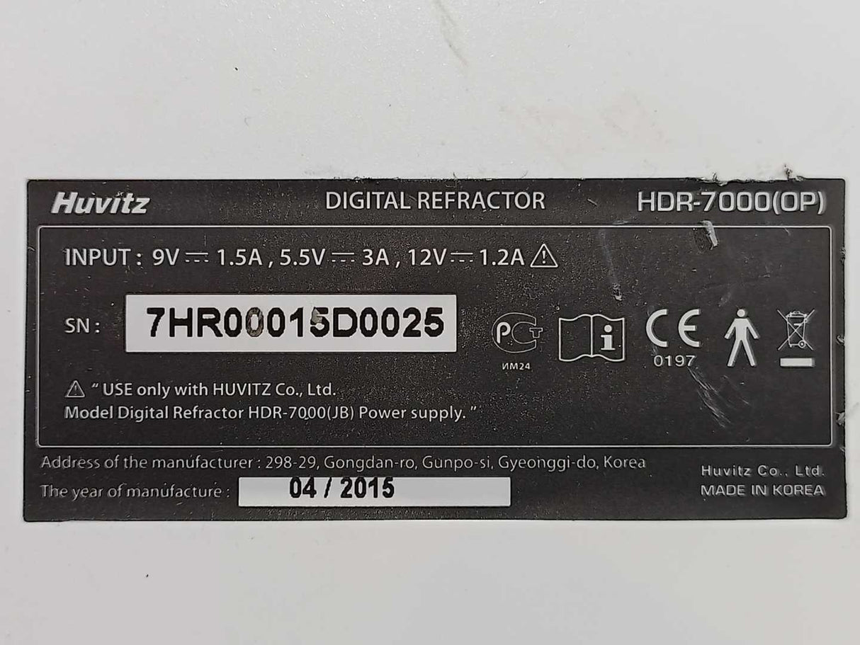 HUVITZ HDR-7000 (OP) Digital refractor Operation Panel