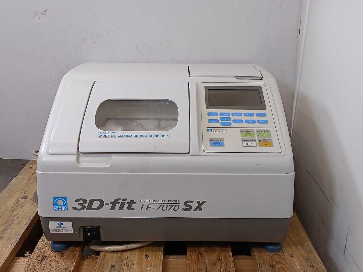 Nidek LE-7070 SX Patternless Lens Edger 3D fit