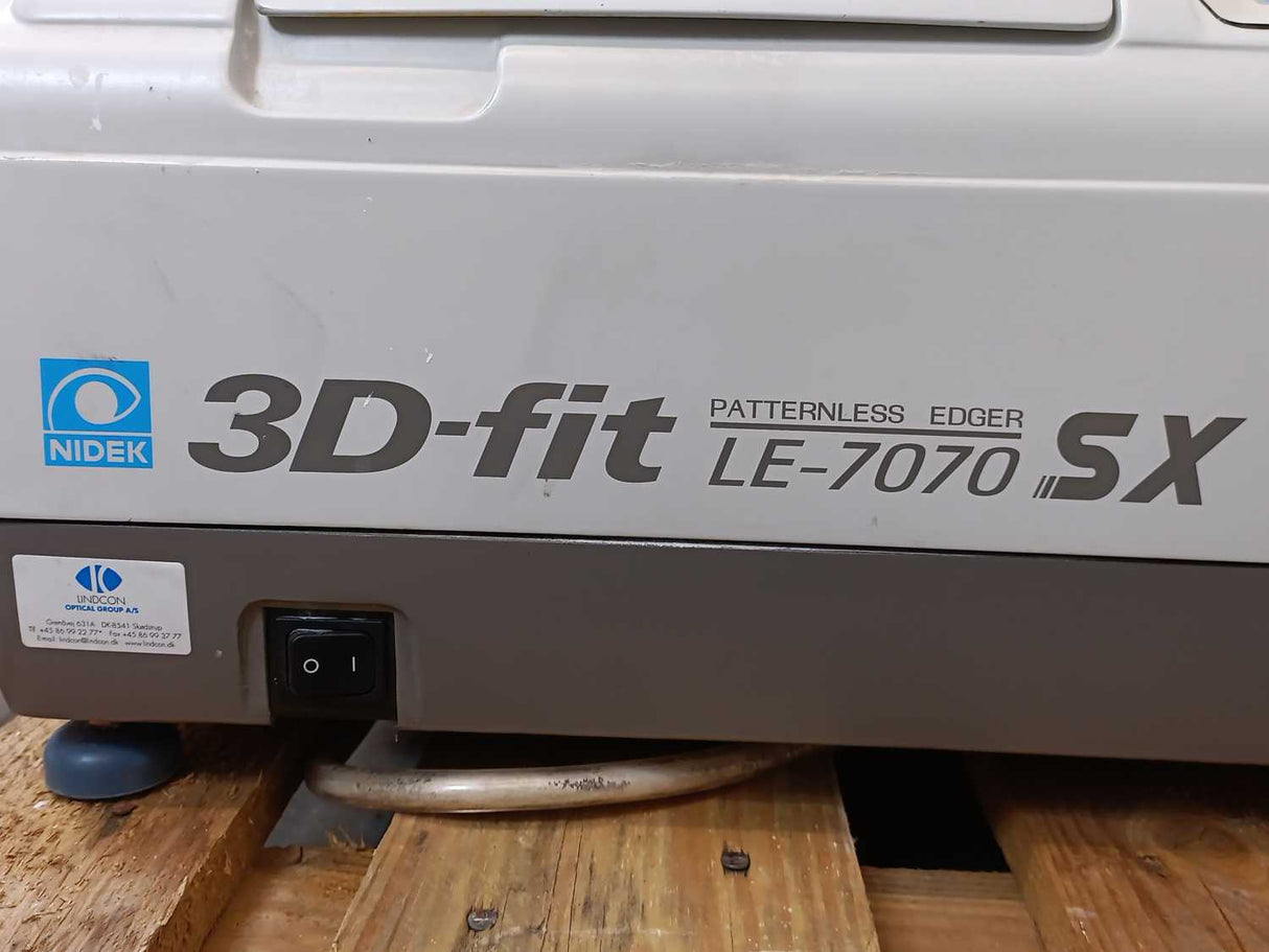 Nidek LE-7070 SX Patternless Lens Edger 3D fit