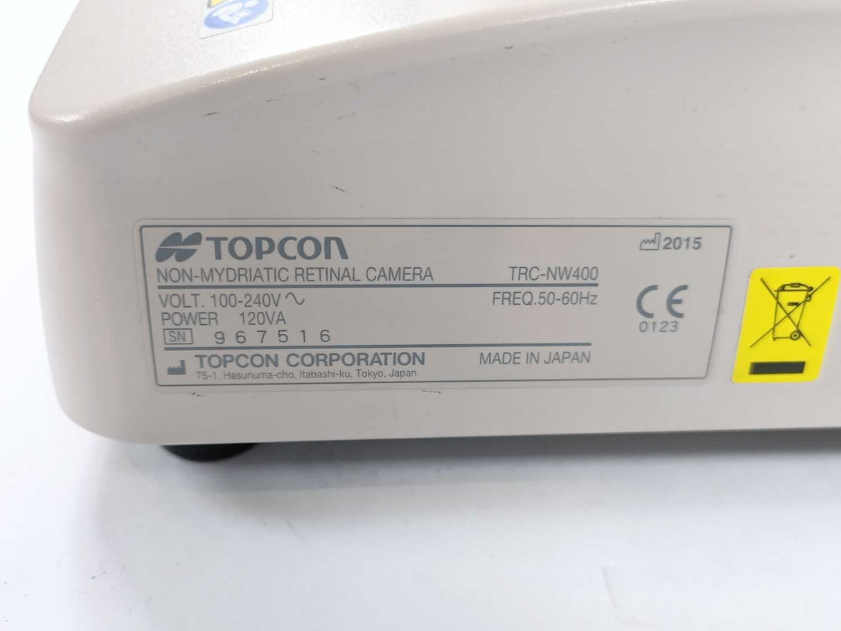 TOPCON TRC-NW400 Non-Mydriatic Retinal Camera