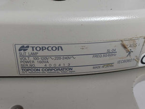 TOPCON SL-D4 Slit Lamp with DC-3 Digital Camera Unit & Headrest