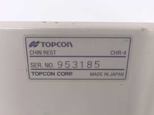 TOPCON SL-D4 Slit Lamp 100-240V w/ CHR-4 Chin Rest
