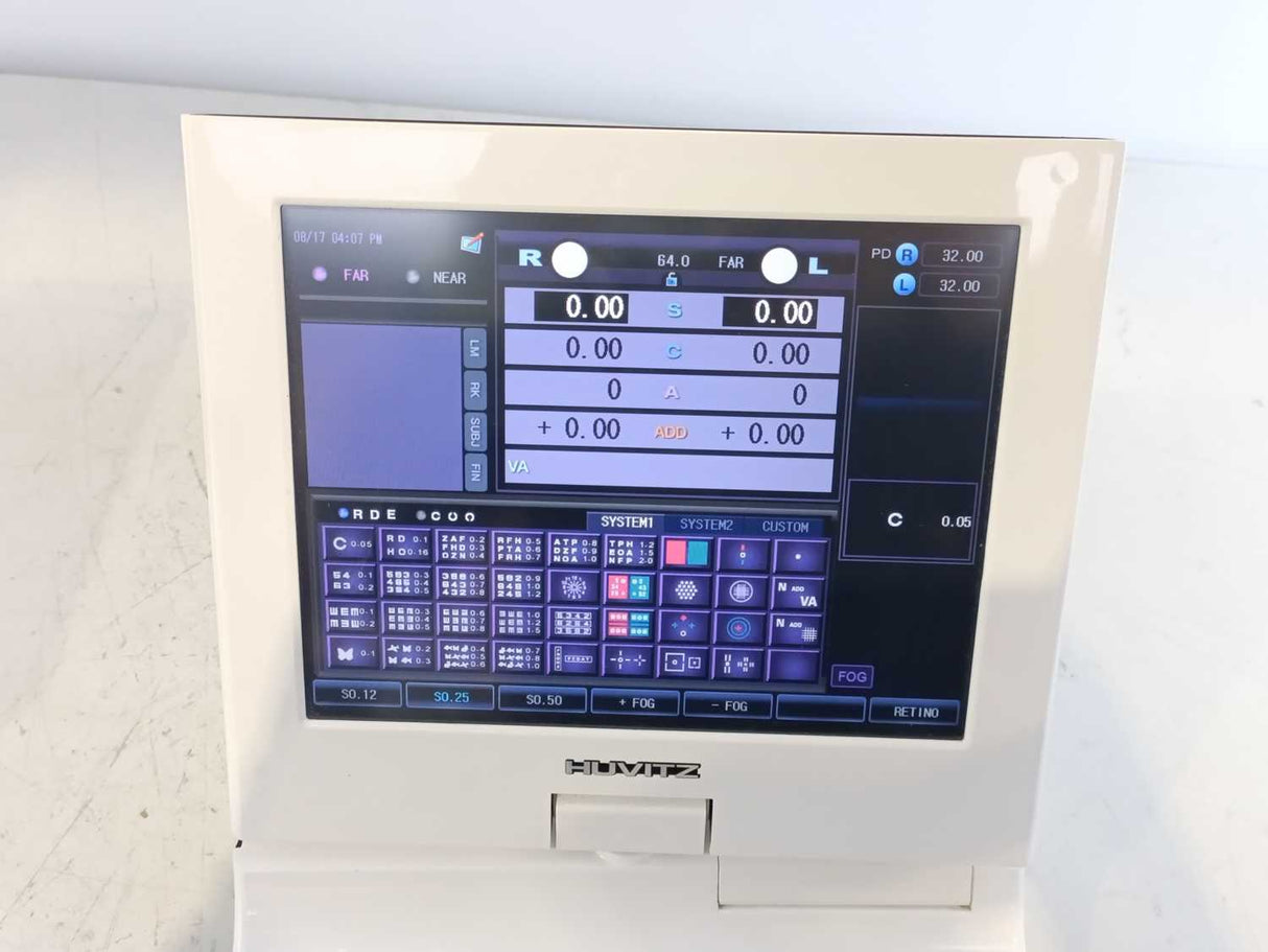 HUVITZ HDR-7000 Digital Refractor + Operator Panel + Projector + Junction Box