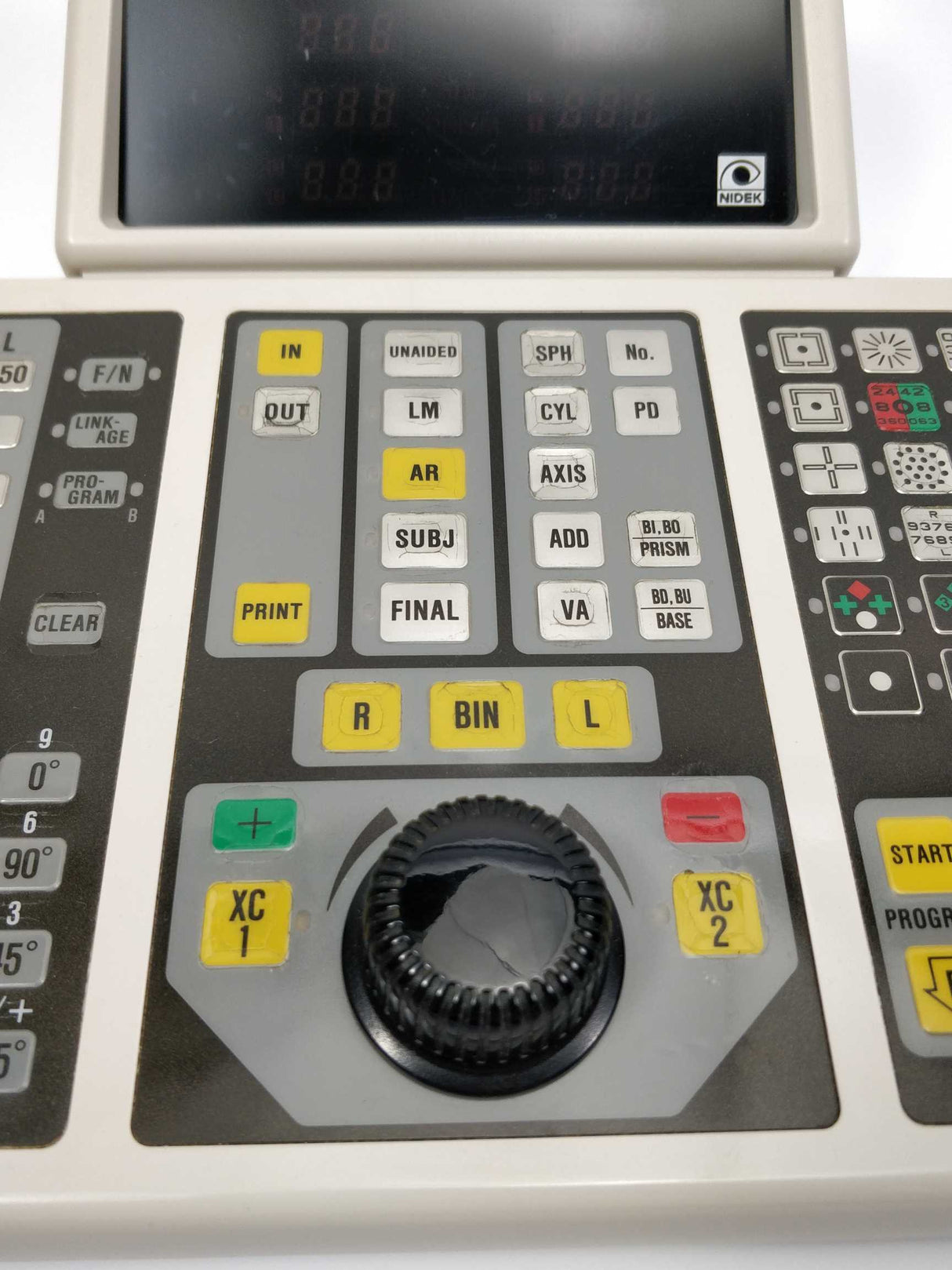 Nidek RT-1200 Refractor Control Panel - Ophthalmic Equipment