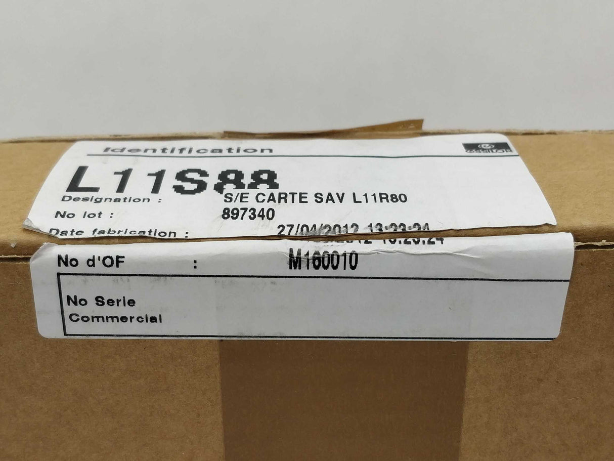 Essilor L11S88 M160010 S/E Carte Sav L11R80