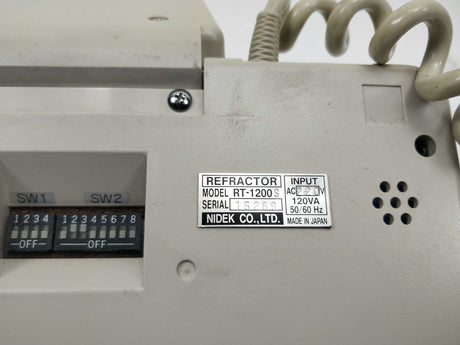 Nidek RT-1200 S Refractor Control Panel - Ophthalmic Equipment