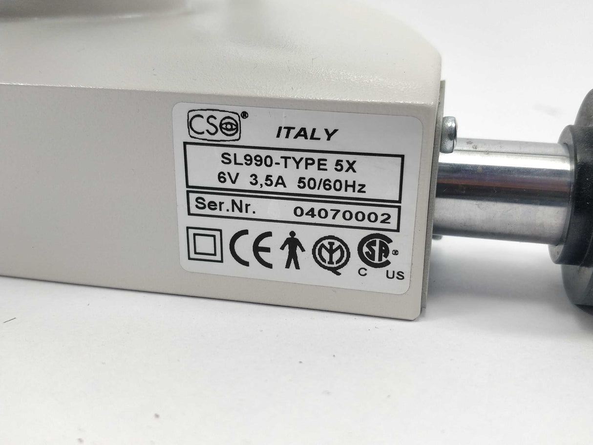 C.S.O. SL 990 5x Slitlamp, SL990-Type 5X