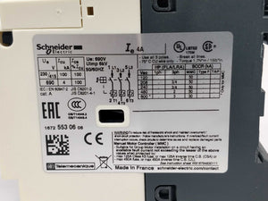 Schneider Electric GV2-L08 4A TeSys Motor Circuit Breaker 5 Pcs.