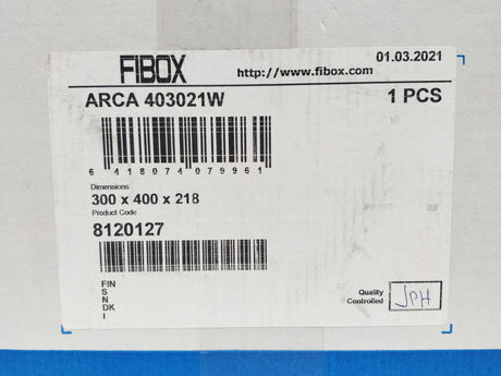 Fibox 8120127 Enclosure - ARCA 403021W - 400 x 300 x 210