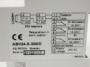 REGIN ABV24-S-300/D Alarm unit