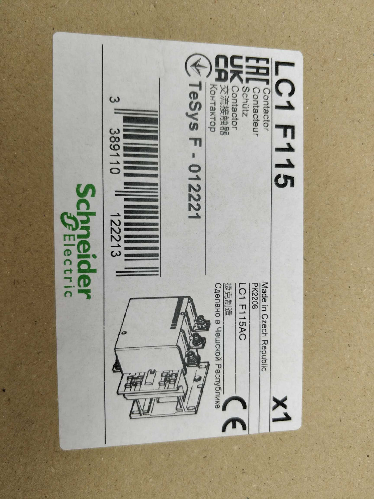 Schneider LC1 F115 Contactor