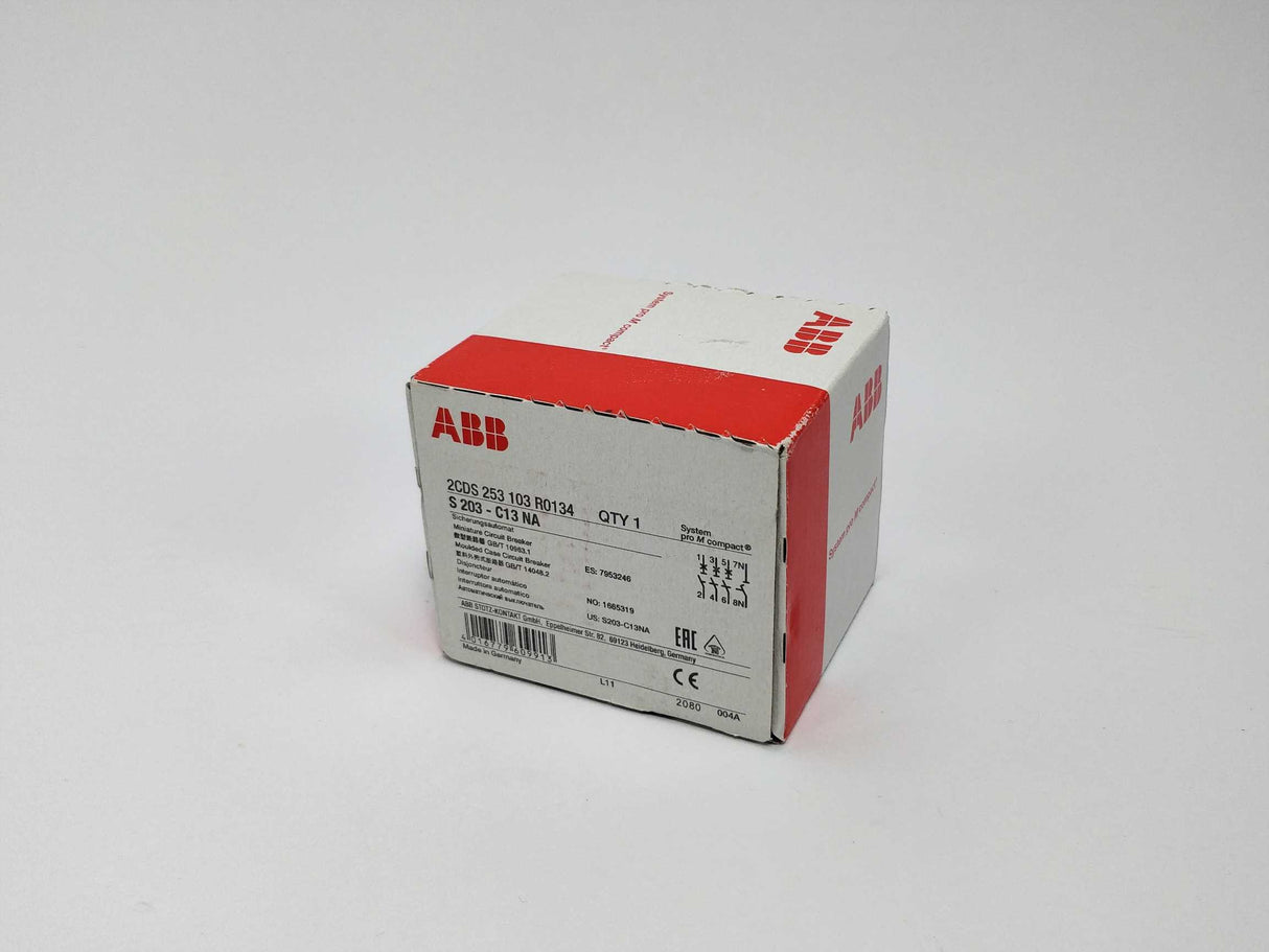 ABB 2CDS253103R0134 Miniature Circuit Breaker