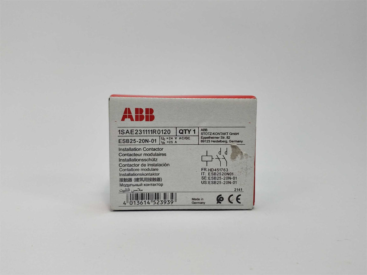 ABB 1SAE231111R0120 Installation contactor