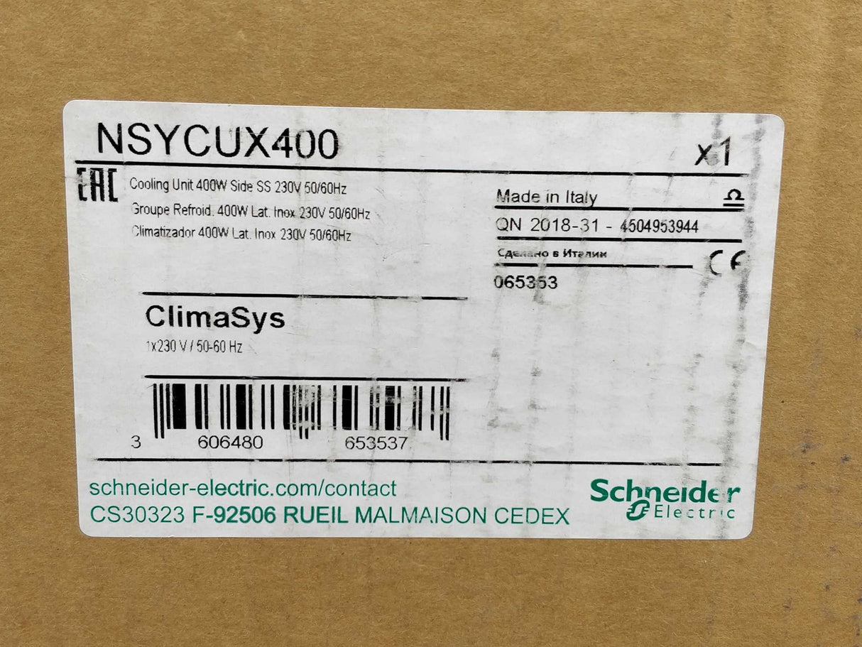 Schneider Electric NSYCUX400 ClimaSys Standart Cooling Unit 230V 50-60Hz