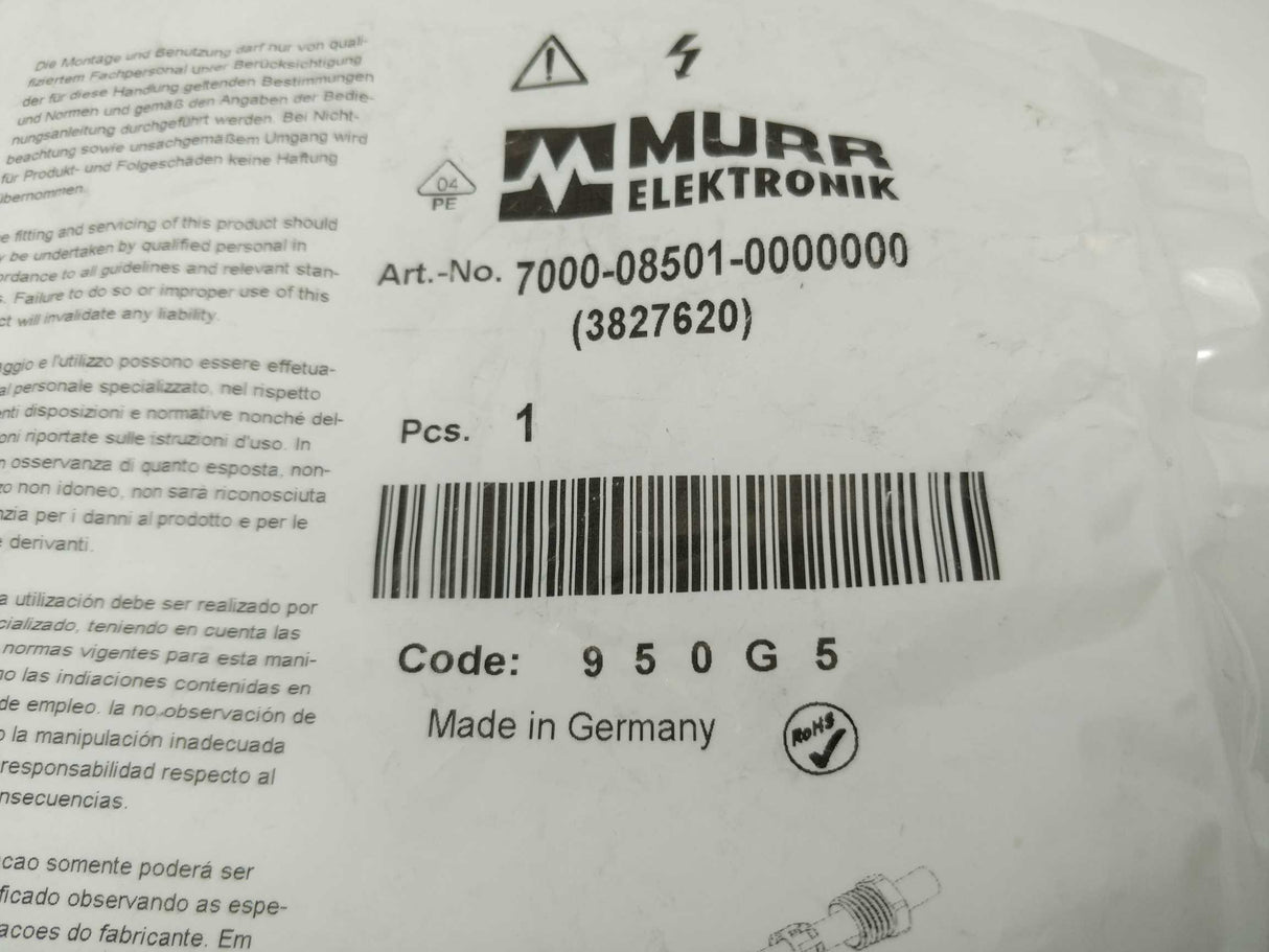 MURR Elektronik 7000-08501-0000000 3827620 M8 Female 4-pol., 0.25mm²