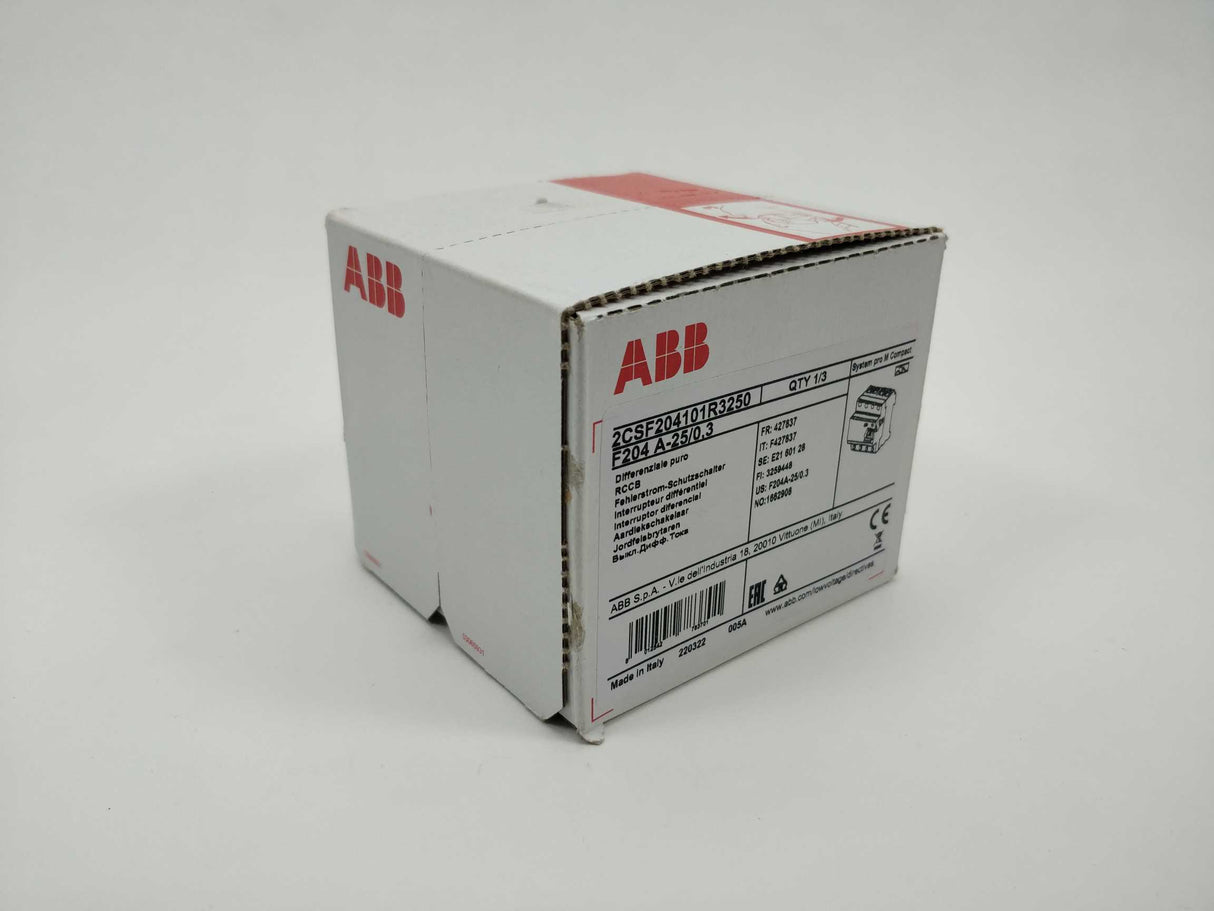ABB 2CSF204101R3250 F204 A-25/0.3