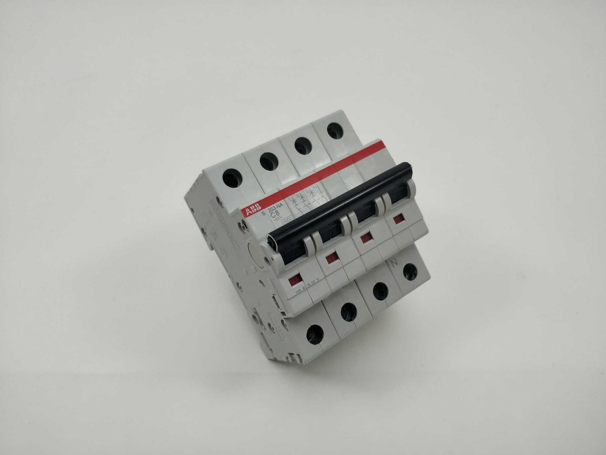 ABB 2CDS253103R0084 S203-C8NA Miniature Circuit Breaker - 3+NP - C - 8 A