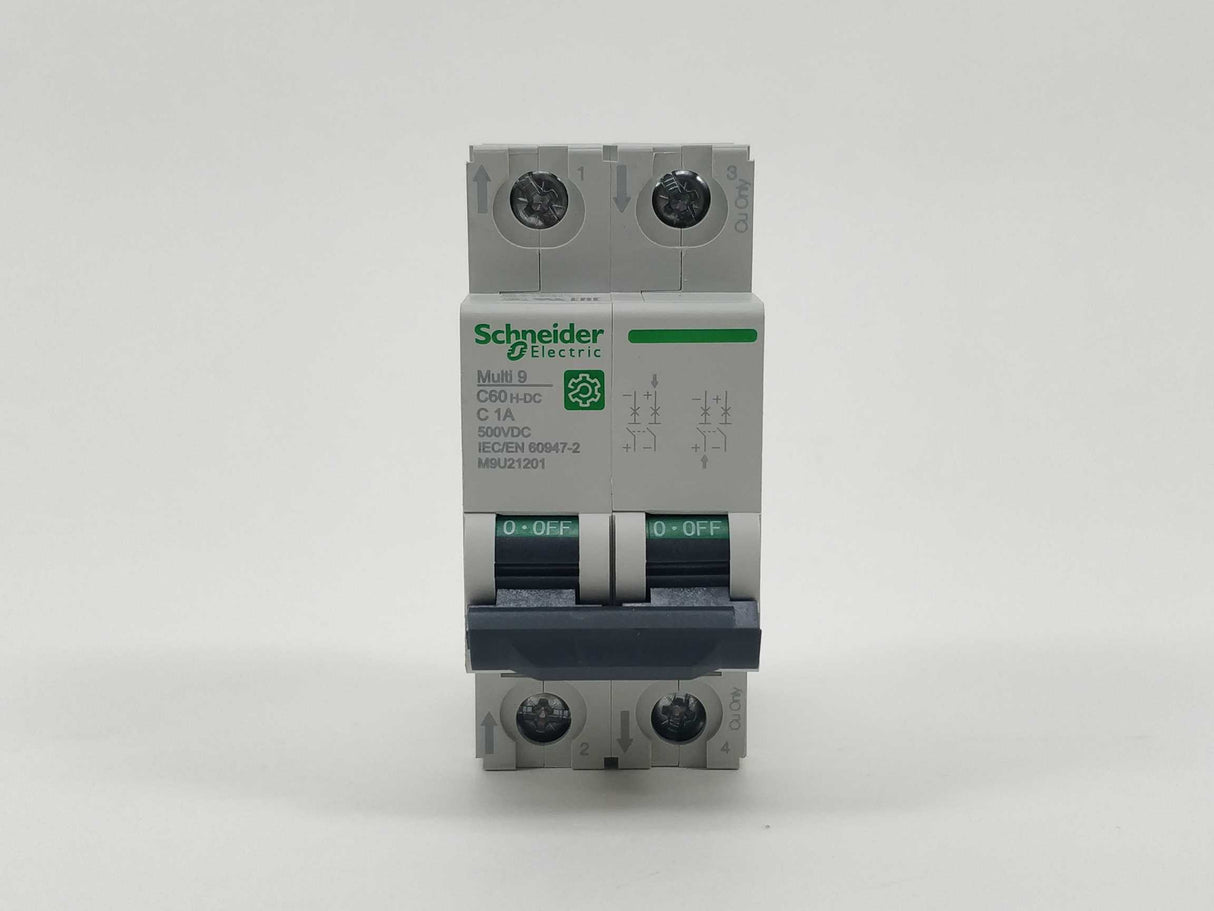 Schneider Electric M9U21201 C60H-DC C 1A Miniature circuit breaker
