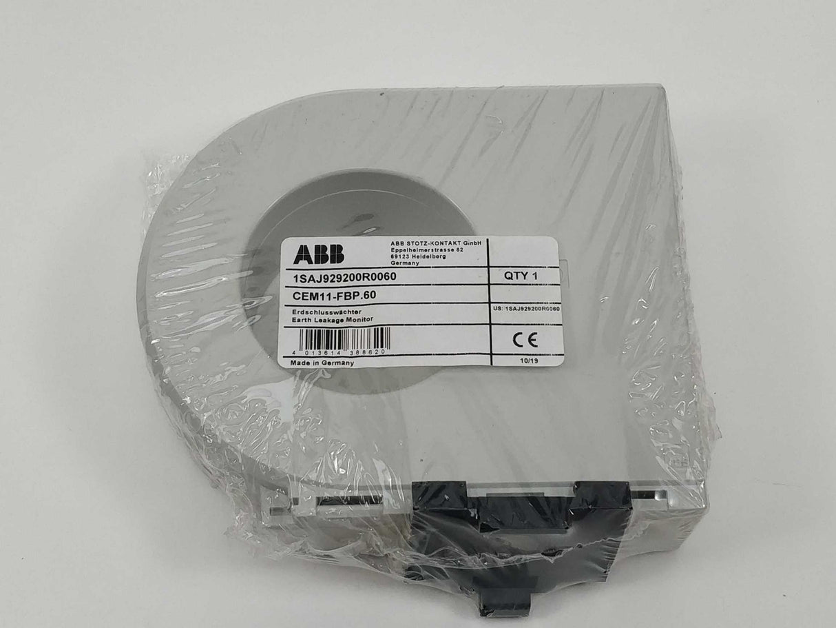 ABB 1SAJ929200R0060 CEM11-FBP.60 Earth Leakage Monitor