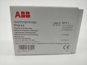 ABB 1SAZ721201R1035 TF42-4.2 Thermal Overload Relay 3.1 - 4.2 A