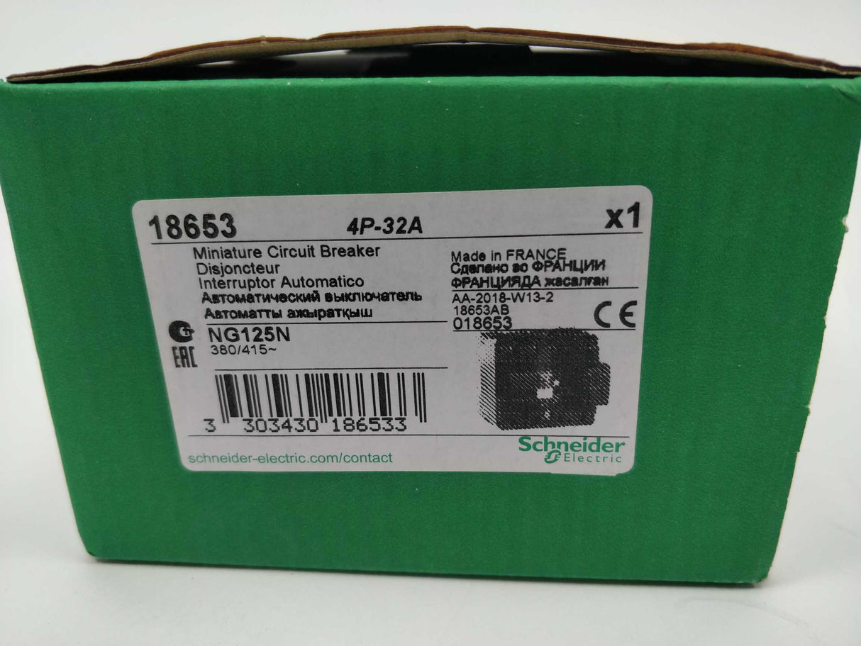 Schneider Electric 18653 NG125N Miniature Circuit Breaker