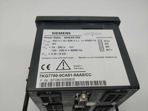 Siemens 7KG7750-0CA01-0AA0/CC Power Meter SIMEAS P50