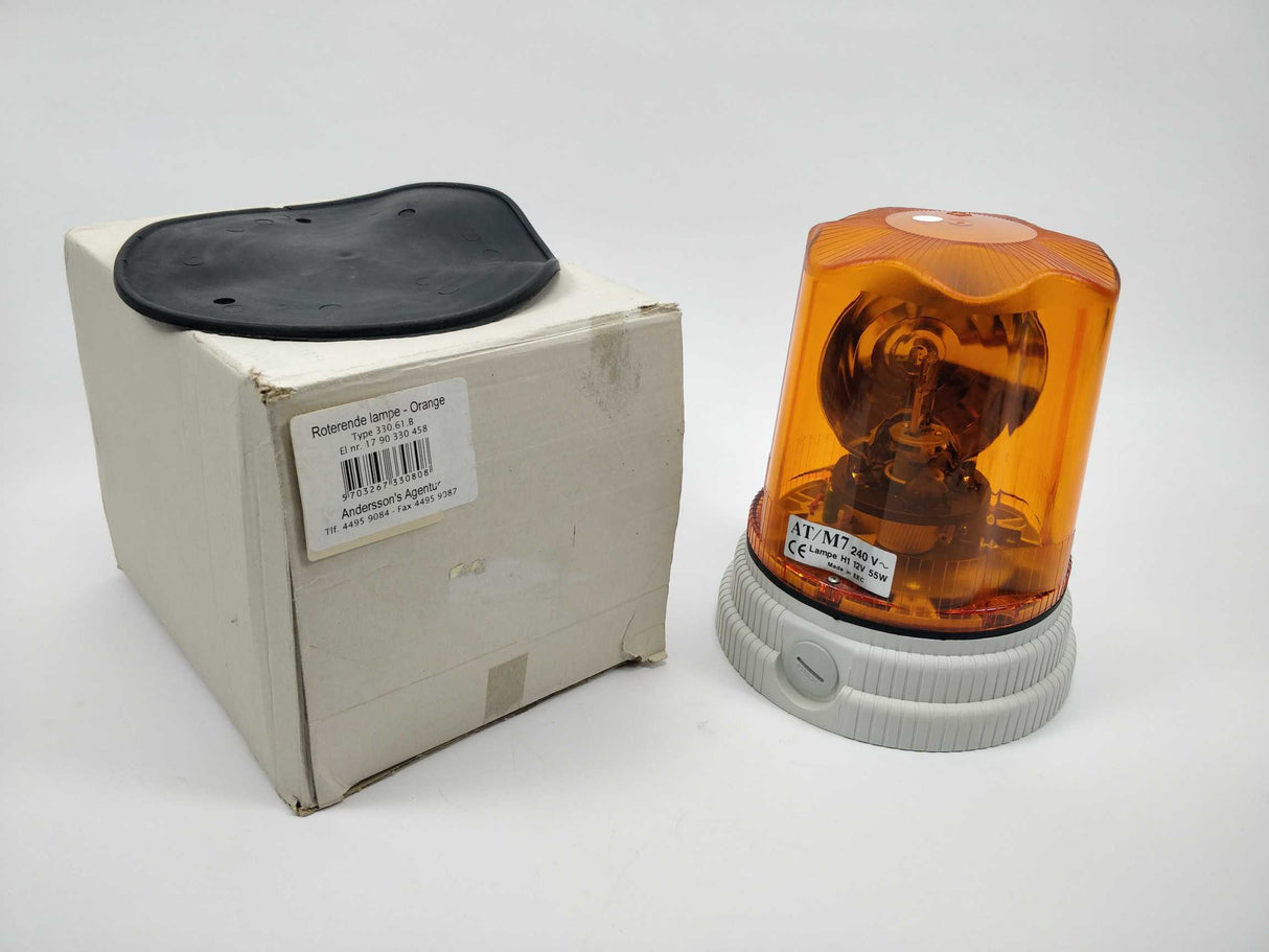 330.61.B AT/M7 240V H1 12V 55W Rotating Lamp Orange