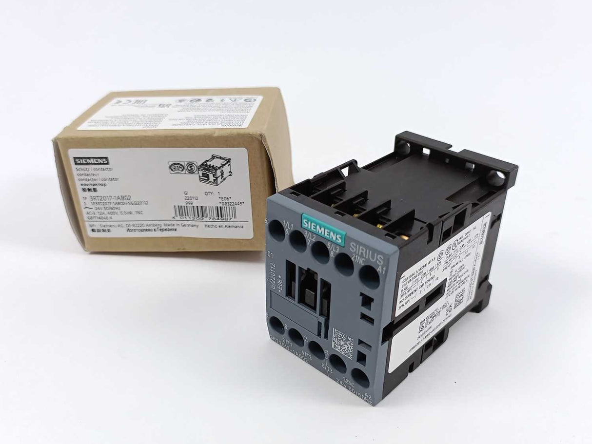 Siemens 3RT2017-1AB02 24V, 50/60Hz
