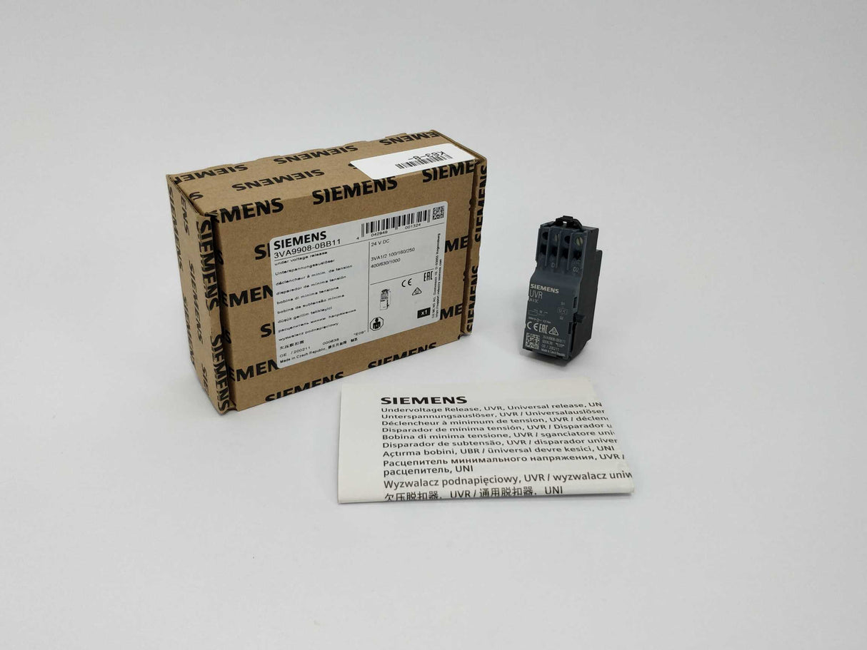 Siemens 3VA9908-0BB11 Undervoltage release 24 V
