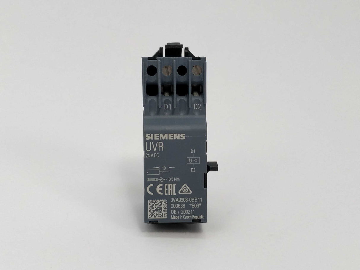 Siemens 3VA9908-0BB11 Undervoltage release 24 V