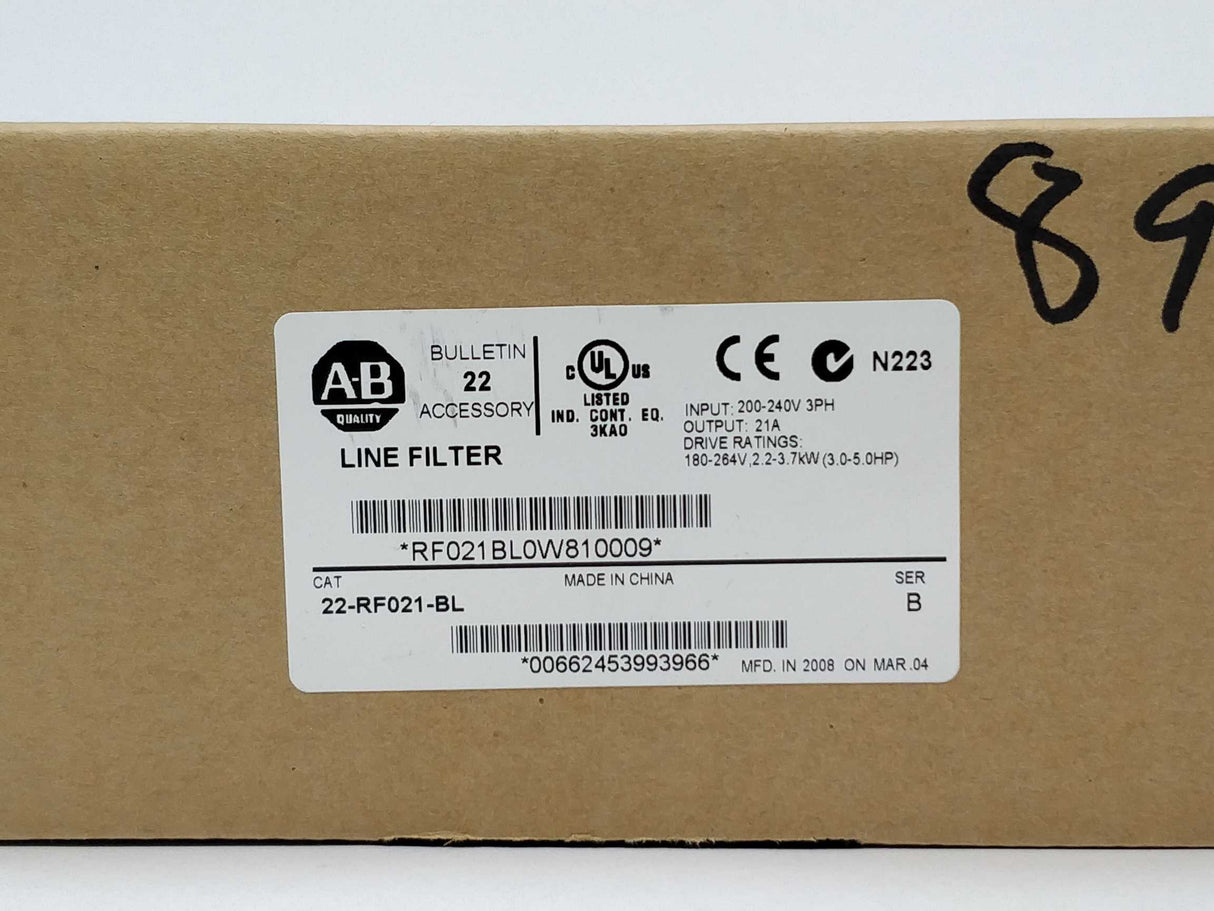 AB 22-RF021-BL 22-RF021-BL, Ser: B