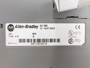 AB 1746-P2 SER C SLC500 Power Supply + 1746-A13 SER B 13-Slot Rack