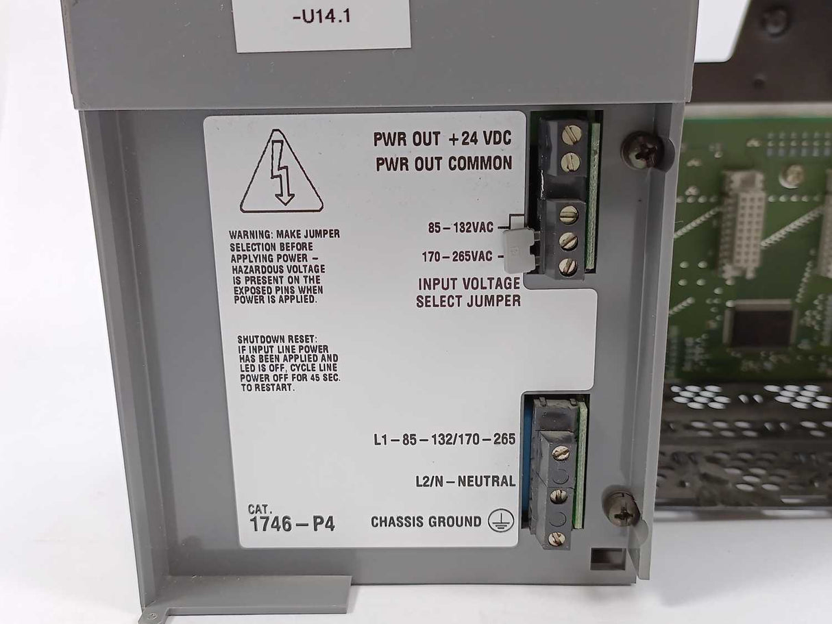 AB 1746-P4 SER A SLC500 Power Supply + 1746-A13 SER B 13-Slot Rack