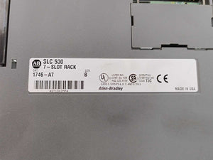 AB 1746-P2 SER C SLC500 Power Supply + 1746-A7 SER B 7-Slot Rack