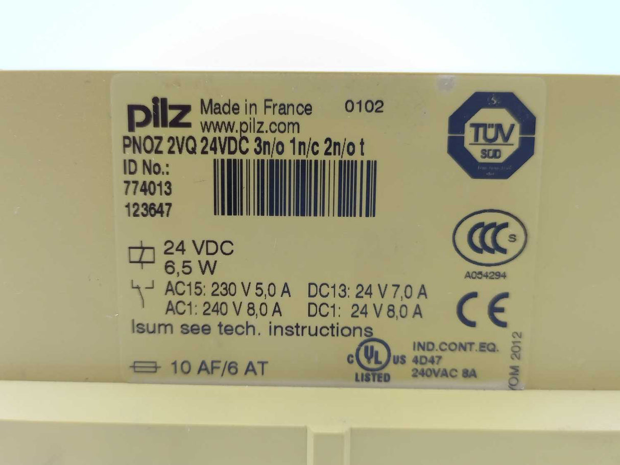 Pilz 774013 PNOZ 2VQ Safety Relay