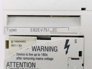 LENZE E82EV751_2C 13127093 02342685 8200 Vector Frequency Inverter