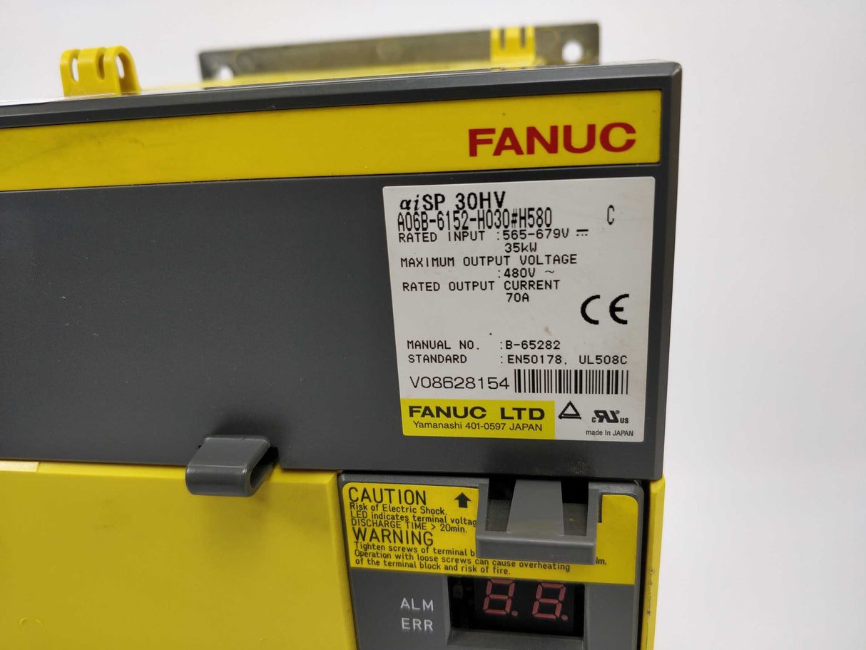 Fanuc A06B-6152-H030#H580 αiSP Ver.C + A20B-2101-0351/05C