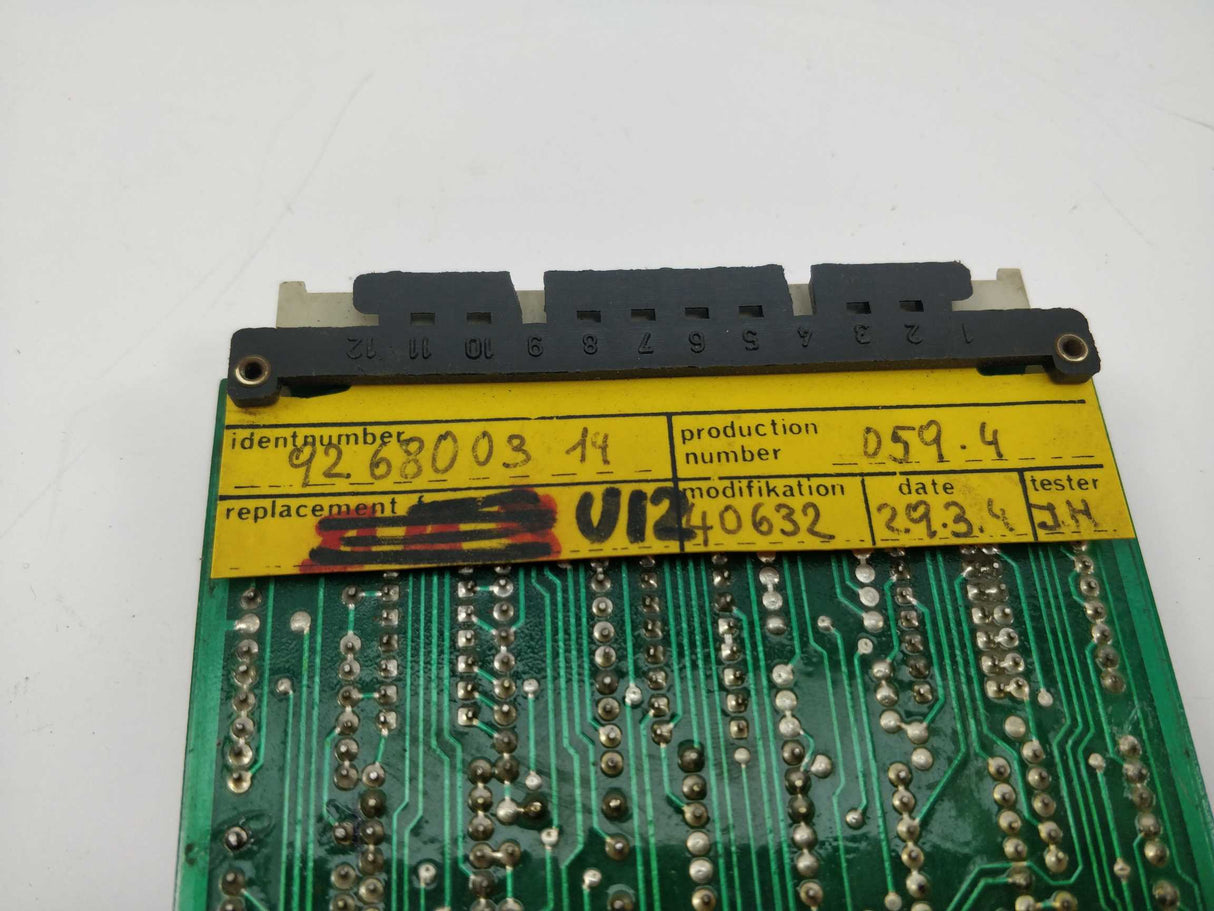 Liebherr 926800314 Power Limitation Card