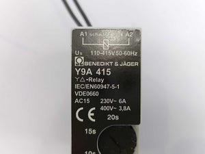 Benedikt & Jäger Y9A 415 Timer Relay 110-415V 50/60Hz