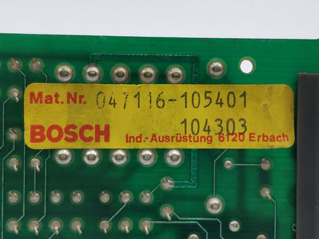 Bosch Rexroth 047116-105401 047116-104303 Card