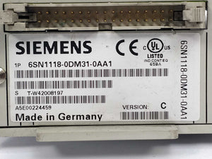 Siemens 6SN1118-0DM31-0AA1 SIMODRIVE