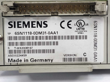 Siemens 6SN1118-0DM31-0AA1 SIMODRIVE