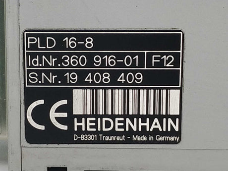 HEIDENHAIN 360 916-01 PLD 16-8 F12