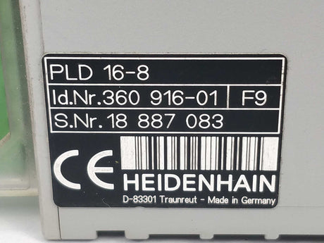 HEIDENHAIN 360 916-01 PLD 16-8 F9