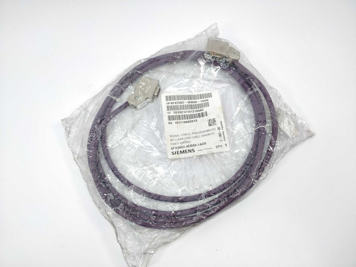 Siemens 6FX2002-4EB50-1AD0 Signal MPI Bus Cable 5m