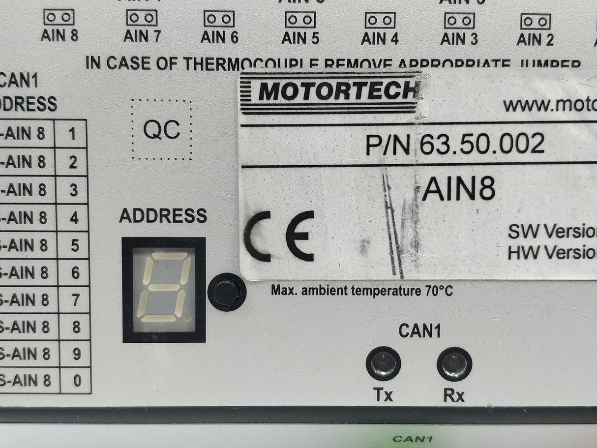 Motortech 63.50.002 AIN8 Analog input module