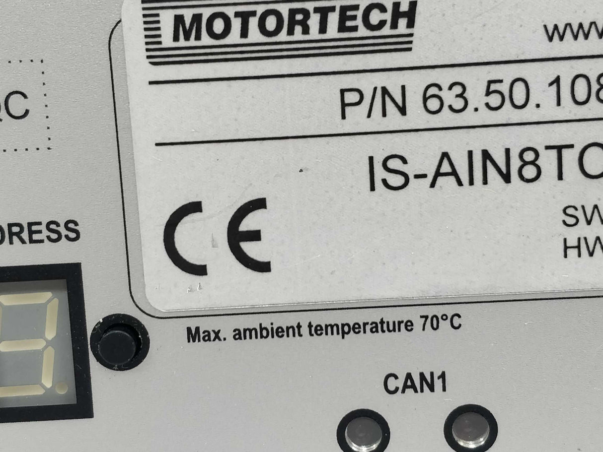 Motortech 63.50.108 IS-AIN8TC thermocouple input connection